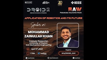 Talk#2 | R.A.W 2.0 (Roboticists Around the World) | IEEE FISAT SB
