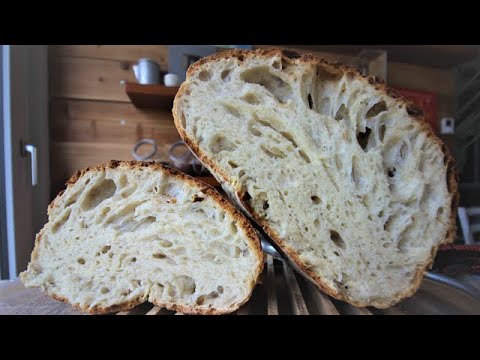 PANE RUSTICO FACILE in 3 ore fatto in casa Pane grandi Alveoli SENZA BIGA SENZA MADRE SENZA POLISH