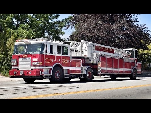 Fire Trucks Responding to a Kitchen Fire Code-3 - YouTube