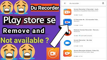 Why Du Recorder Removed From Play Store //Du recorder remove //How to download du recorder