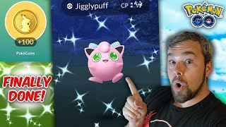 New Year 2024 Shiny Jigglypuff Hunt! We finally finished THIS Shiny Set! (Pokémon GO)