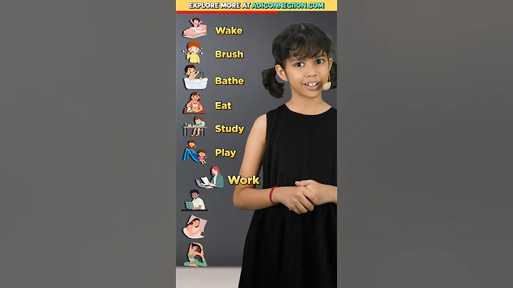 10 English Words for 🛀 Daily Routine, Kids English Practice, Adi Keshari Connection #shorts