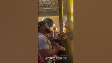 Big Baby Miller CONFRONTS Anthony Joshua! Gets in his face in hotel ahead of fight!