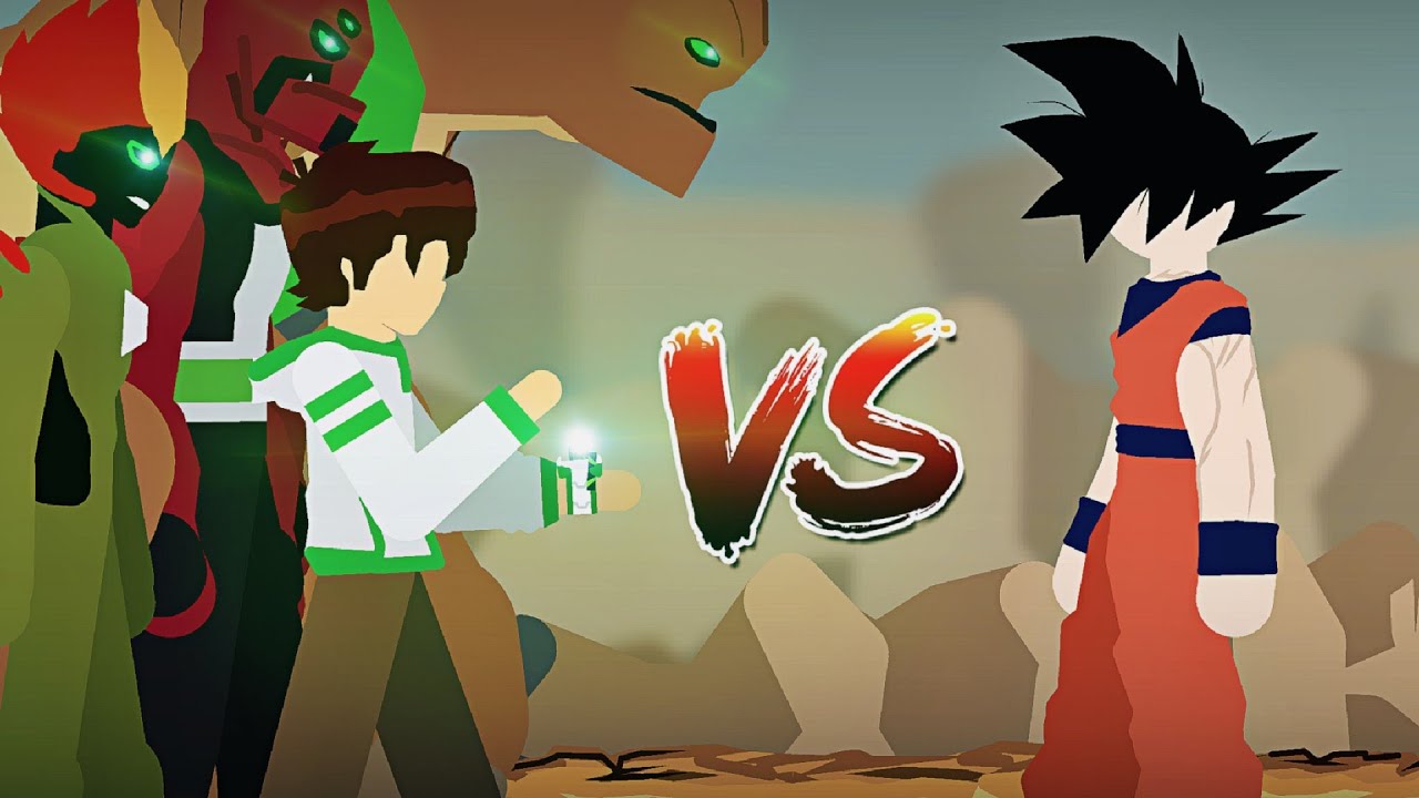 Ben 10 Vs Goku | Part 1 | Sticknodes Animation | SK Animations