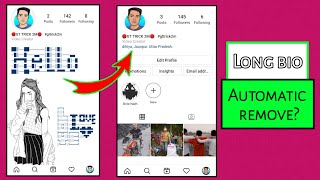 Instagram long bio automatically removed | Instagram par long bio hat gya | instagram long bio back.