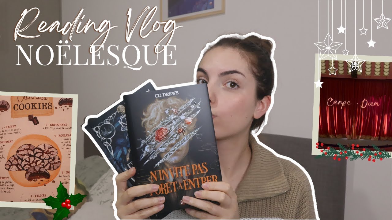 Reading vlog - Décorations de noël et lecture sombre 🥀
