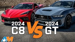 2024 C8 Corvette VS 2024 Mustang GT  Which is Better??