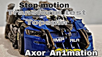Stop motion transform test - topspin | #animation #transformers #stopmotion