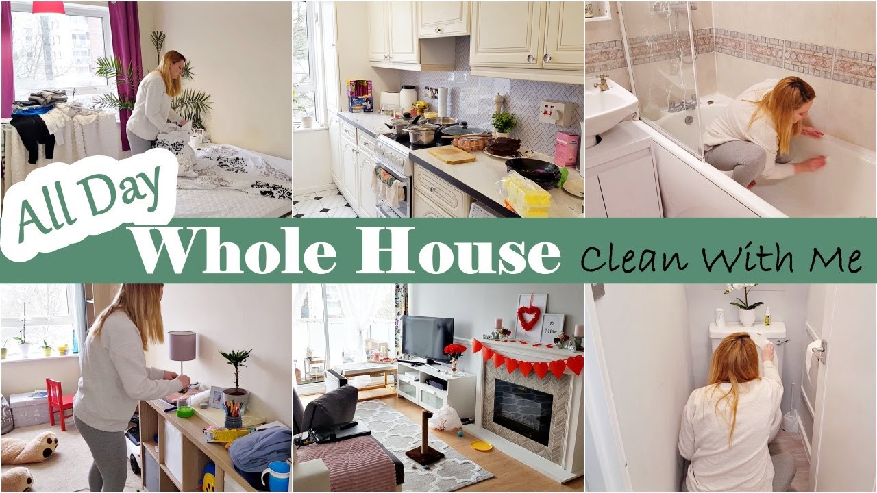 Whole House Clean With Me / All Day Clean With Me / Extreme Cleaning ...