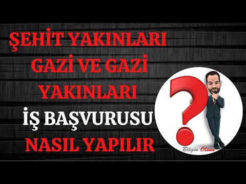 Video: Emek Gazileri Için Sağlanan Fayda Nasıl Resmileştirilir?