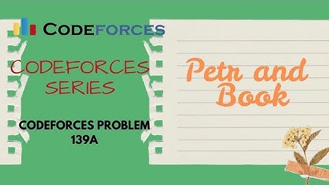 📖 Petr and Book | Codeforces 139A 🧠 | Which Day Does He Finish Reading#cp#dsa#competitiveprogramming