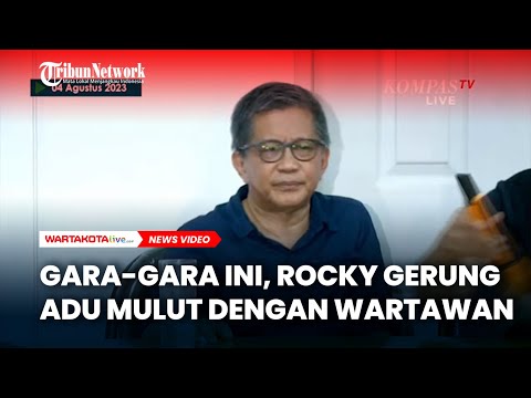 Gegara Perkara &quot;izin&quot;, Rocky Gerung Adu Mulut dengan Wartawan