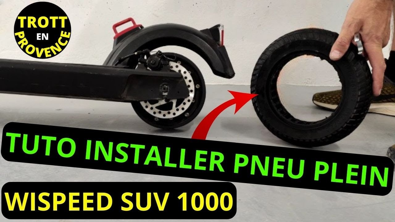 Wispeed SUV1000 trottinette électrique 25 km/h Noir 10,4 Ah - Wispeed