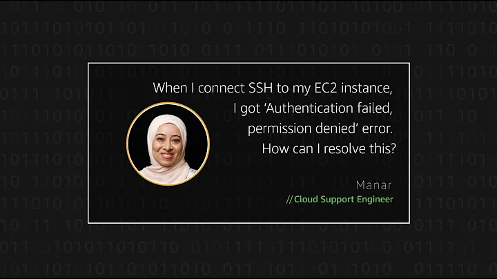 How do I resolve the SSH error “Authentication failed, permission denied” on my EC2 instance?