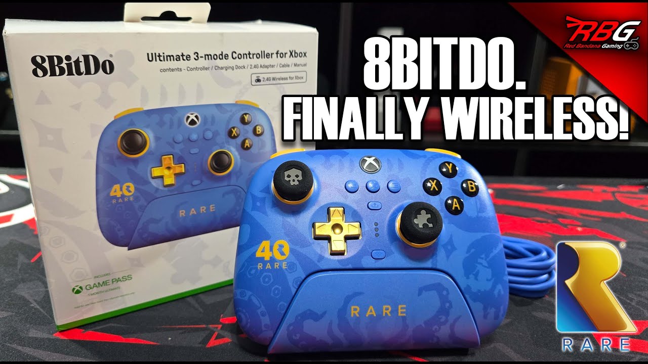 8BitDo’s First Wireless Xbox Controller! | Rare 40th Edition Unboxed ...