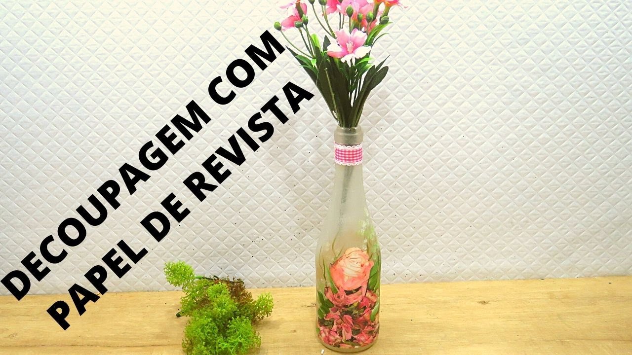 DECOUPAGEM COM PAPEL DE REVISTA