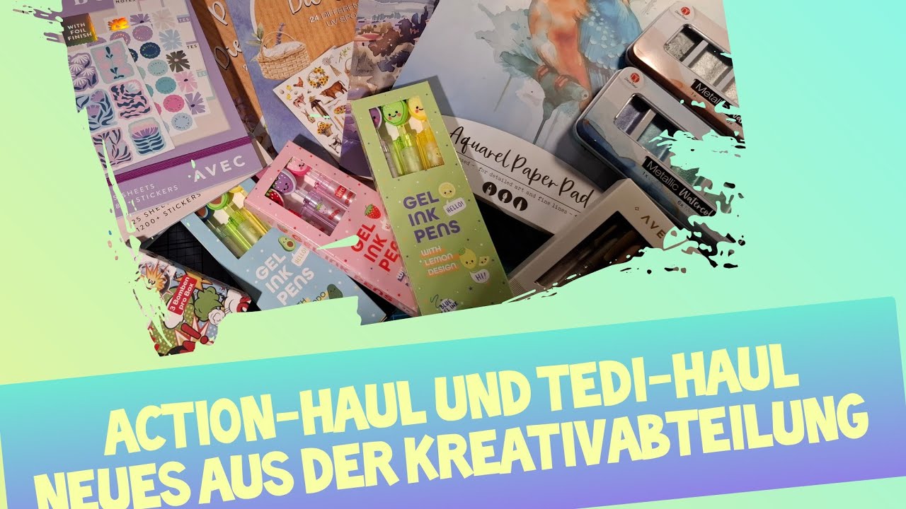 Action-Haul & TeDi-Haul  wir nehmen den neuen Aquarell-Block unter die Lupe. Kann er überzeugen? 👍👎