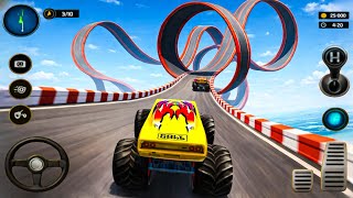 Monster Truck Mega Ramp Racing Crazy Crashes & Extreme Stunt Gamepla _ Monster Truck Racing #game p6 screenshot 5
