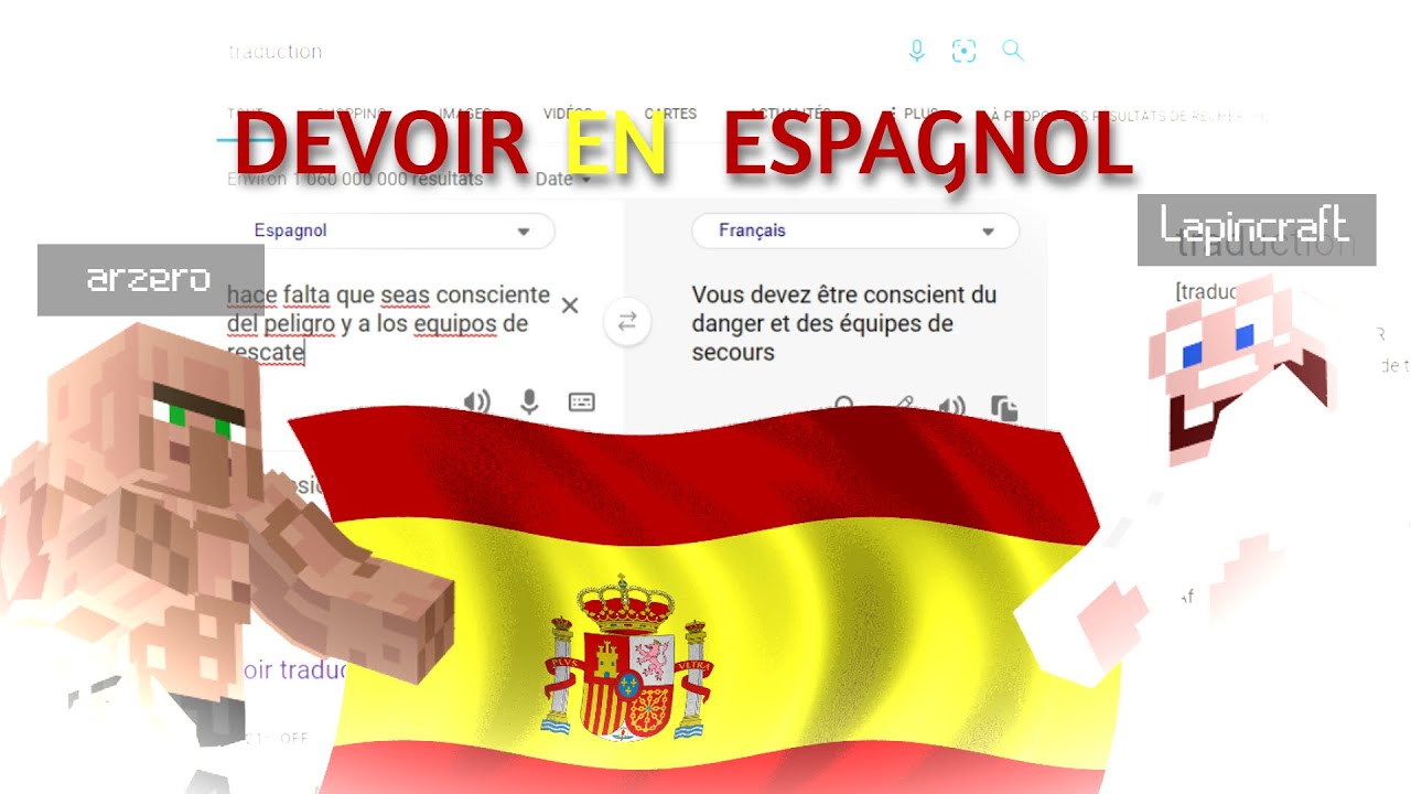 ON FAIT MES DEVOIRS EN D'ESPAGNOL ft. Arzero - YouTube