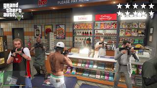 GTA 5 - Franklin, Lamar, Michael, Trevor, Chef, Lester, Ron and Wade's Ten Star Escape From LTD
