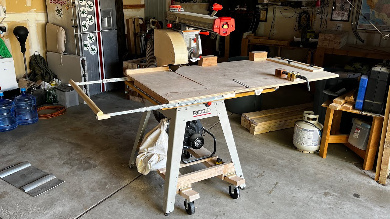Modified Radial Arm Saw In Action YouTube