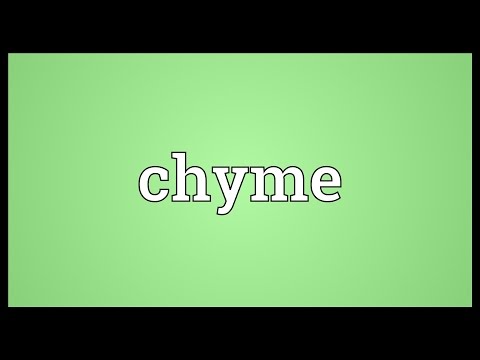 Chyme Meaning