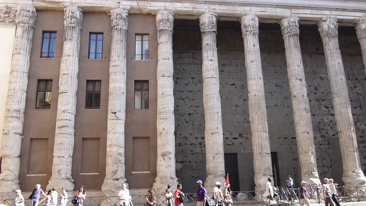 Tempio di Adriano, Rome - YouTube