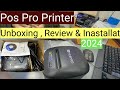 POS Pro Printer Unboxing,Redview &amp; Installation || How to Install Printer Driver/ pos pro printer