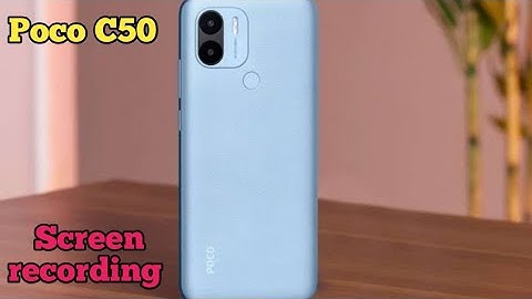 How To Enable Screen Recording In Poco C50, Screen Record In Poco C50,