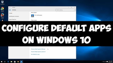 Configure default apps on Windows 10
