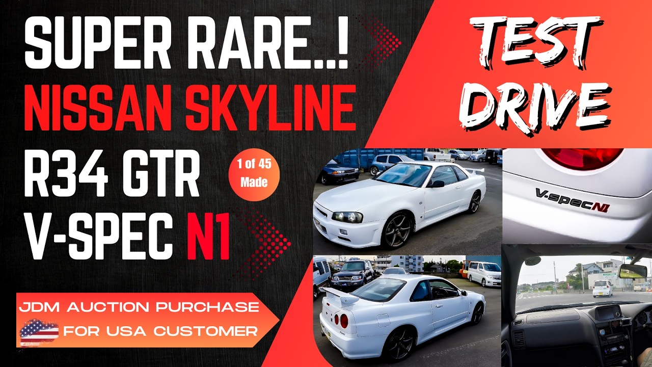 1999 Nissan Skyline R34 GTR V-Spec N1 BNR34 Test Drive - YouTube