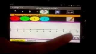 Number line Addition MATH App by 2EZsteps.com screenshot 5