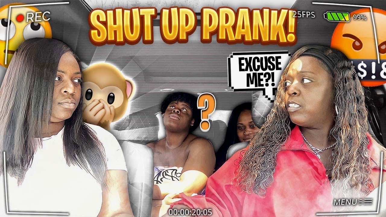 TELLING MY MOM TO SHUT UP PRANK (HILARIOUS)