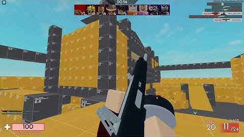 Arsenal Roblox 127 points from sniping people with AA12 automatic shotgun (Overpowered!!!)