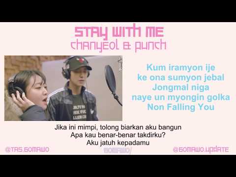 LIRIK CHANYEOL 'EXO' feat PUNCH - STAY WITH ME (OST. GOBLIN) [Indo Sub]