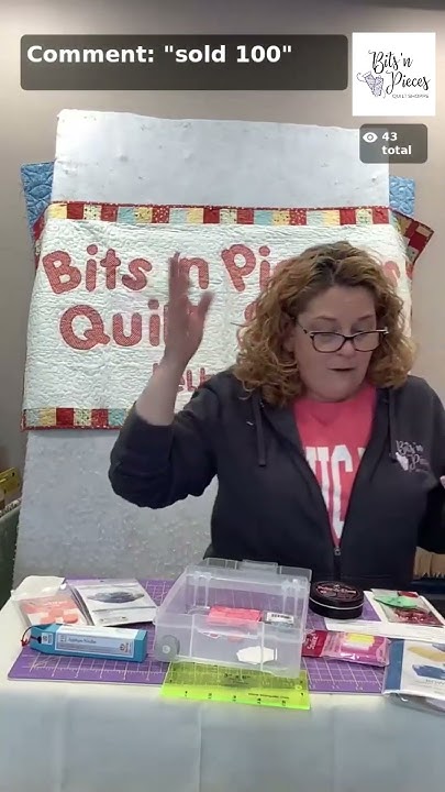 Bits n pieces quilt shoppe is showing off how easy the poke a dots