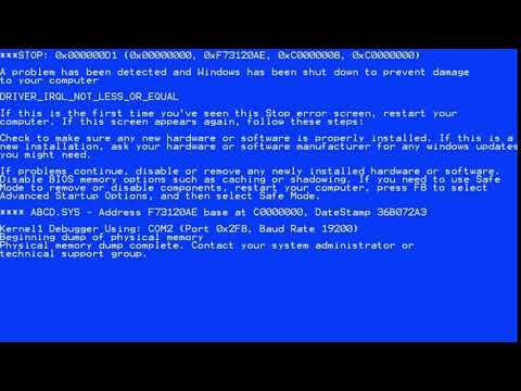 GREEN SCREEN Windows XP Error   VIRUS ERROR ☢   FOOTAGE   SOUND