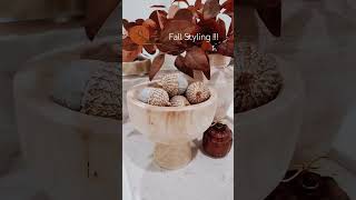 Fall -Modern organic  bathroom decor !!!🍂 #homeinterior#homedecor