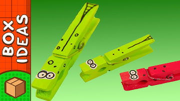 DIY Grasshopper | Clothespin Crafts for Kids on BoxYourself