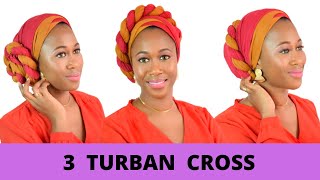 Foulard croisé | Turban cross | easy head tie styles 2022