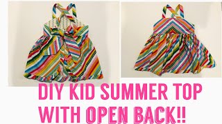 DIY Little Girl Summer TOP { Little Lizard King Charleston top}