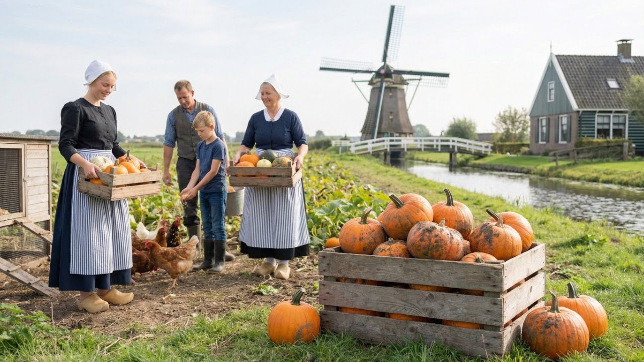 Traditional Agricultural Harvesting  European & American Farms