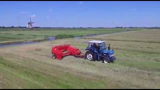 Hooipersen Baling Hay Ford 3910 Welger Ap 730 Friesland Holland