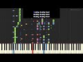 Boney M - Daddy Cool (Instrumental Tutorial   Lyrics) [Synthesia]