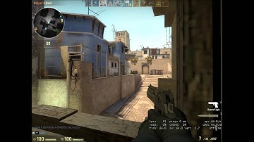 CS:GO 1 shot deagle headshot @ mid mirage