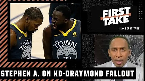 Stephen A. reacts to the KD-Draymond interview: Steve Kerr is to blame for the fallout | First Take