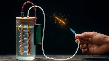 Water into Hydrogen - Making a Simple Hydrogen Generator from old battery - hho