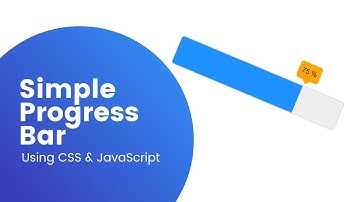 Progress Bar Using CSS & JavaScript | Web Design | Dynamic | Simple