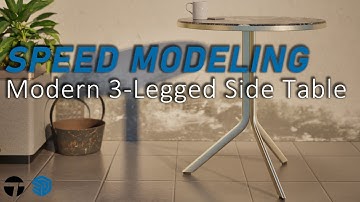 SketchUp Modeling Tutorial: Build a Modern 3-Legged Side Table