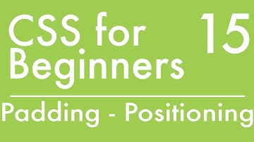 Basics Of CSS - Tutorial 15 - Using Padding to Style Elements
